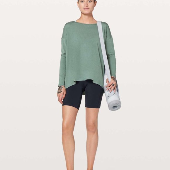 SOLD Lululemon Back Into It Long Sleeve Juniper SZ 10/12 - NEW! - Picture 2 of 15